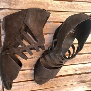 Eileen Fisher Caged Wedge sandal NWOT